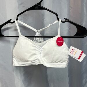 Seamless White Bralette. 2318